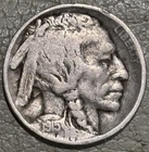 1915 Buffalo nickel, nice original FINE condition  full date half horn no issues