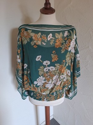 Neu mit Etikett Max Studio Bluse Größe: XL 42 Polyester grün