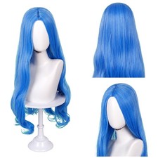 Evie Cosplay Blue Wonderland Wig Heat Resistant Synthetic Hair Halloween Party