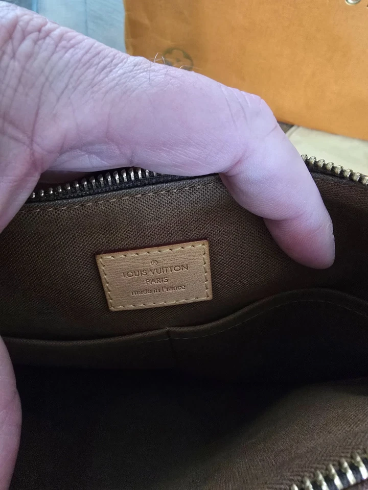 Bolso de Hombro Louis Vuitton Odeon Marrón Lona y la Cartera Anais a Juego Foto 4 de 4