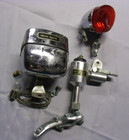VINTAGE NOS MONTGOMERY WARD 12 VOLT BICYCLE GENERATOR LIGHTING SET MADE IN JAPAN — photo 2