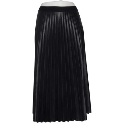 Essentials, Rock, Größe: 42, Schwarz, Recyceltes Polyester, Nadelstreifen #Hev
