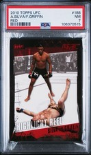 2010 Topps UFC Series 4 Highlight Reel Anderson Silva Ruby /8 RARE!!!