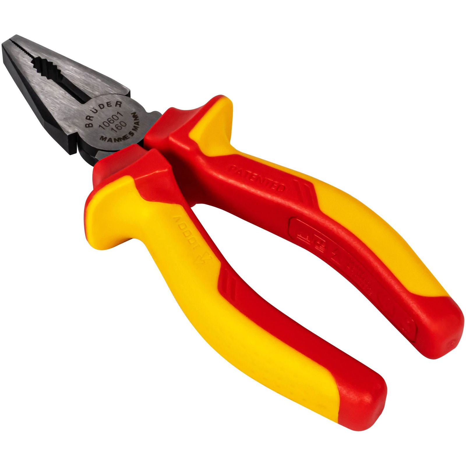 Brüder Mannesmann VDE Comb Pliers 160mm Insulated Tool