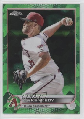 2022 Topps Chrome Update Sapphire Green 44/75 Ian Kennedy #US134 0e5i