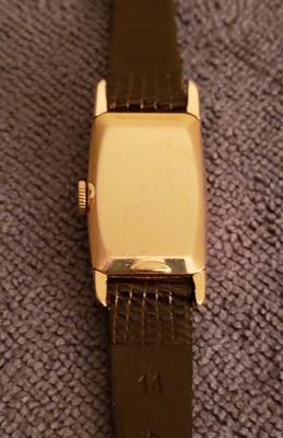 Rare Lord Elgin Rose 14kt GF Art Deco Case & Rose Dial, Good  display picture 1