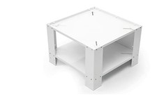 stabile base per lavatrice (60x60 cm, rialzo sottopensile 40...