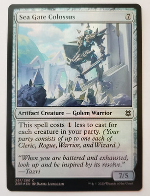 1x Sea Gate Colossus FOIL Zendikar Rising MTG Magic the Gathering NM
