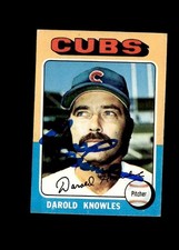 Darold Knowles 1975 Topps Cubs authentic autographed card