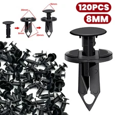 120PCS Bumper Retainer Clips Car Plastic Rivets Fasteners Push Retainer Kit US