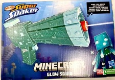    NERF Super Soaker Minecraft Glow Squid Water Blaster Gun. Lot 57