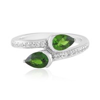 Cavill Diopsid Ring 0,90Ct Sterlingsilber Tropfen Echtschmuck Damen