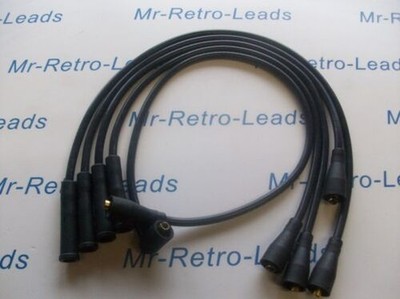 BLACK 8MM PERFORMANCE IGNITION LEADS FOR ESCORT MK1 2 MEXICO 1.6 SPORT CAPRI MK1