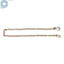 Tow Chain 3/8In×8FT Transport Chains Binder Chain 6600Lb W/ Grab Sling Hooks G70