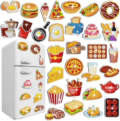 Copkim 30 Pcs Diamond Art Magnets Easy Diamond Painting Magnet Kits for Adult...