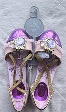 THE DISNEY STORE NIÑAS TALLA 13-1 PRINCESA RAPUNZEL ZAPATOS ZAPATOS DE SALÓN ROSA NUEVOS CON ETIQUETAS