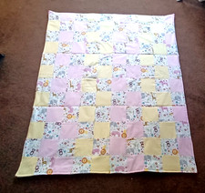 COUNTRY COTTAGE KIDS ADORABLE SAFARI ANIMALS PATCHWORK THROW CRIB QUILT-46 X 56