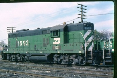 Brandneu GP-7 # 1592 '1976' @ Congress Park, Il. ORIGINAL 35MM Farbdia