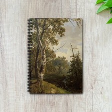 James McDougal Hart Waterfall Art Spiral Notebook - Ruled Line Journal