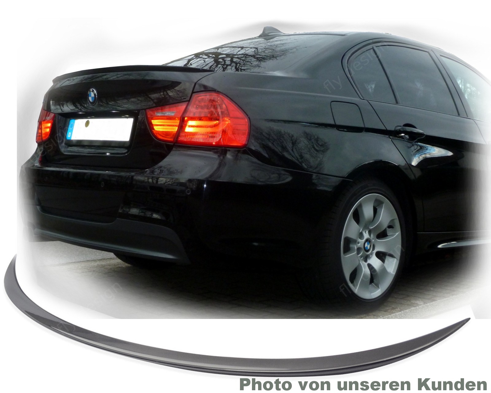 New Rear Spoiler Fits for BMW E90 (3er), Wing, Spoiler Lip, Carbonschwa