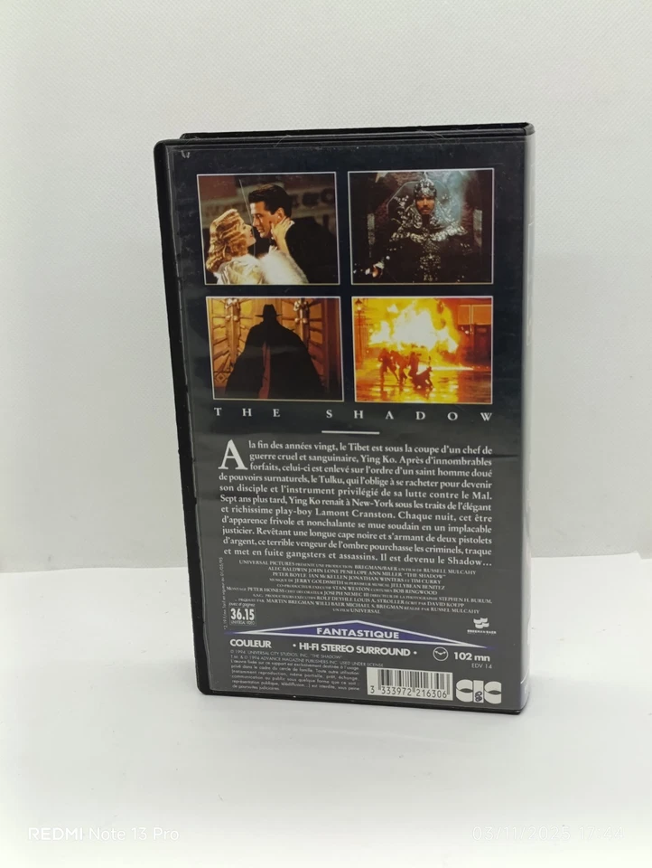 VHS - The Shadow - K7 Vidéo - Photo 2/4