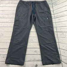 FIGS Technical Collection Scrub Pants Men's XL Short Gray