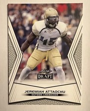 2014 Leaf Draft #28 Jeremiah Attaochu Georgia Tech Yellow Jackets Card NCAA NM