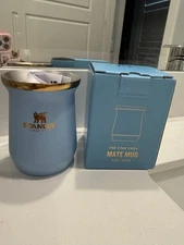Messi X Stanley 1913 Classic Mate Mug 8oz Striker Blue IN HAND