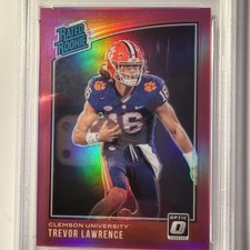 TREVOR LAWRENCE 2021 Chronicles DP #201 SP Optic Rated Rookie Card PSA 9 Pink