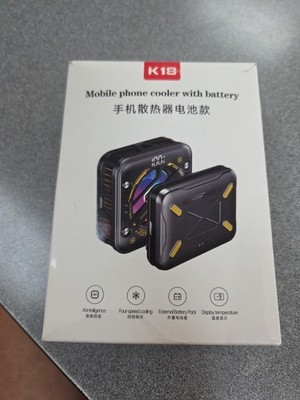 Magnetic Phone Cooler with Battery,Rechargeable Wireless Cooling Fan for iPhone/