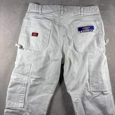 #ad #ad Dickies Dunn Edwards Paint Splatter Men’s 34x30 Pants White Workwear #3079 $22.99