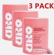 3PACK URO O Positiv Vaginal Probiotics for Women pH Balance w/ Prebiotic 180pcs