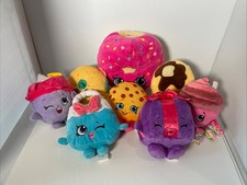 Shopkins Peluche Lote de 8 Kooky Cookie Donut Banco de Monedas