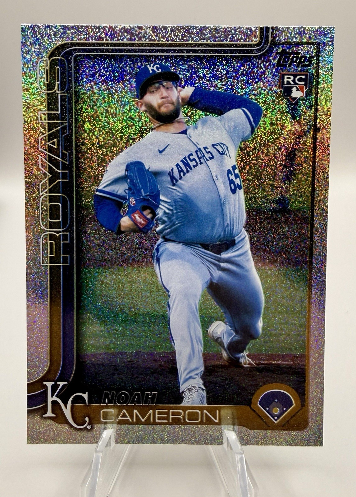 2025 Topps Update Noah Cameron Sand Glitter #US65 Kansas City Royals Rookie RC