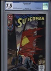 Superman #75, Jan 1993, with Gatefold Cover, cgc grade 7.5