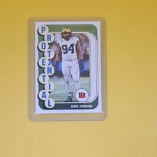 Score 2024 Protential Kris Jenkins Rookie Insert #12 Cincinnati Bengals NFL Card. rookie card picture