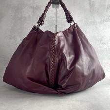 Borsa a tracolla Bottega Veneta Intrecciato Cervo in pelle viola grande