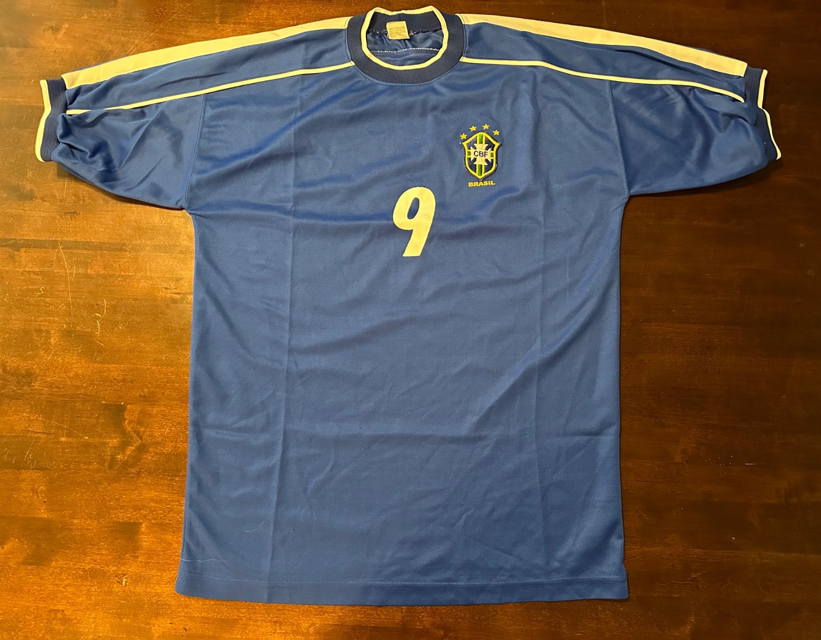 VINTAGE SO TORCER CBF BRASIL JERSEY #9 RONALDO