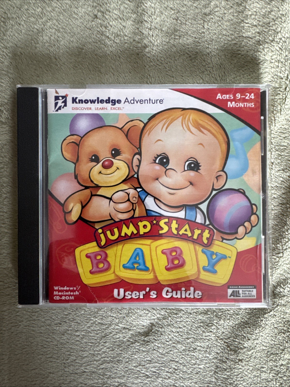 Knowledge Adventure Jumpstart Baby User's Guide PC CD-ROM | Jump Start VG