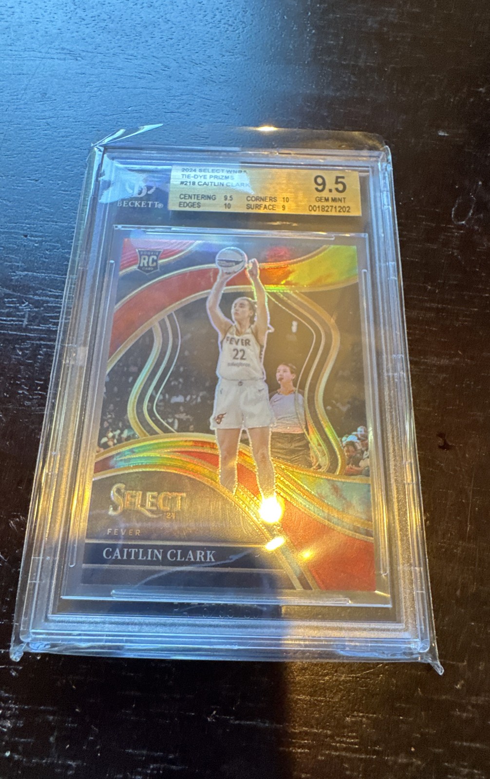 2024 Panini Select WNBA - Courtside Caitlin Clark #218 Tie-Dye Prizm /25 (RC)