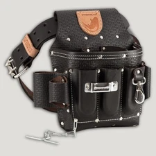  Electrician Tool Belt – Top Grain Leather, 13-Pocket Tool Pouch for Electrical 