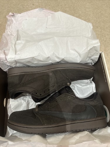Nike Jordan 1 OG Low SP x Travis Scott Velvet Brown | UK 11 / US 12- Brand New⭐️ - Picture 4 of 10