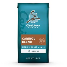 Caribou Blend Medium Roast Ground Coffee 12 oz Arabica Premium Coffee