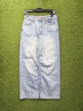 Oat New York Jeans Womens 6/28 Wide Leg Cloud Luxe Denim Light Wash y2k Stretch