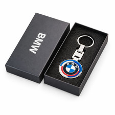 Portachiavi Auto BMW 3D Metallo Pelle Logo Accessori
