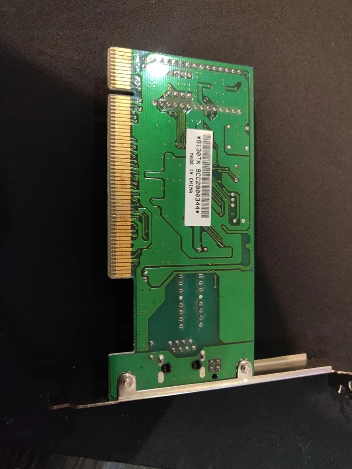 9130TX 10/100Mbps PCI Ethernet Network Card 9CC2800344 (Tested Working) - Image 2 of 4