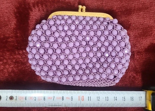 VINTAGE PURPLE LADIES PURSE 1960 - IMMACULATE