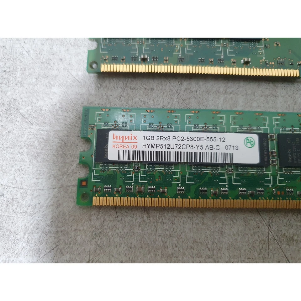 Lot 2 Hynix HYMP512U64CP8-Y5-AB-T Memory Module 1GB PC2-5300 DDR2-667MHz 240-Pin - Image 3 of 4