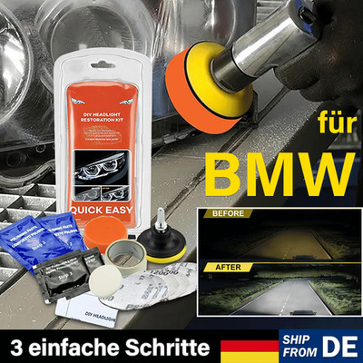 Für BMW Scheinwerfer Aufbereitungs Set Polierset für matte & blinde Reparatur