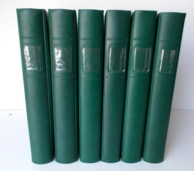 (14) 6x LINDNER RINGBINDER 1102y GRÜN -- SEHR GUT -- !!!